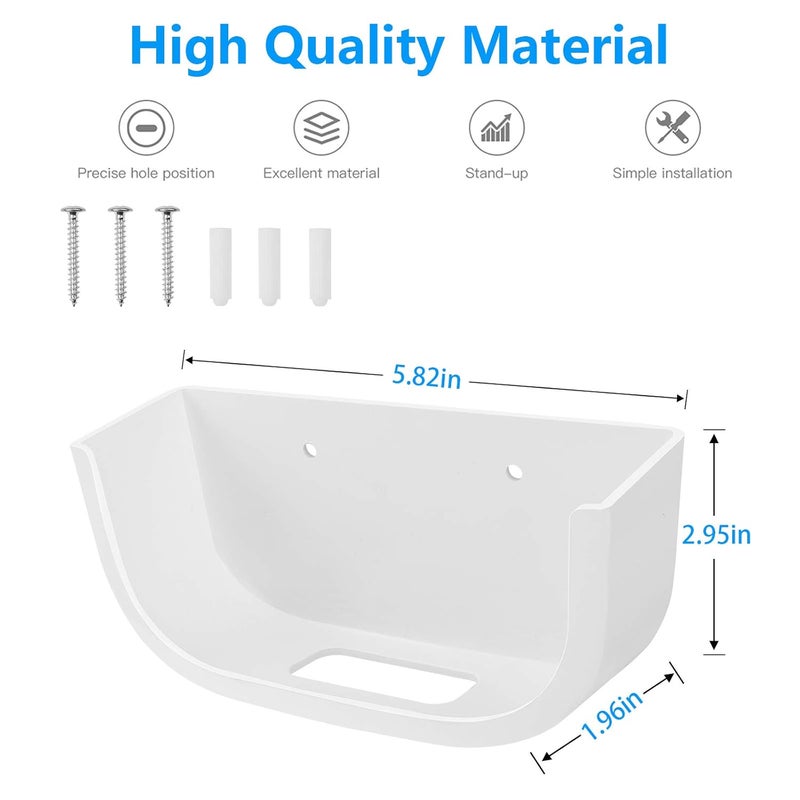 Huafly 𝗛𝘂𝗮𝗳𝗹𝘆 2Pcs Screwless Wall Mount Bracket for Eero Pro 6 WiFi, VHB Stick On Holder, Strong Adhesive Holder, No Tools No Drilling No Hole - Image 3